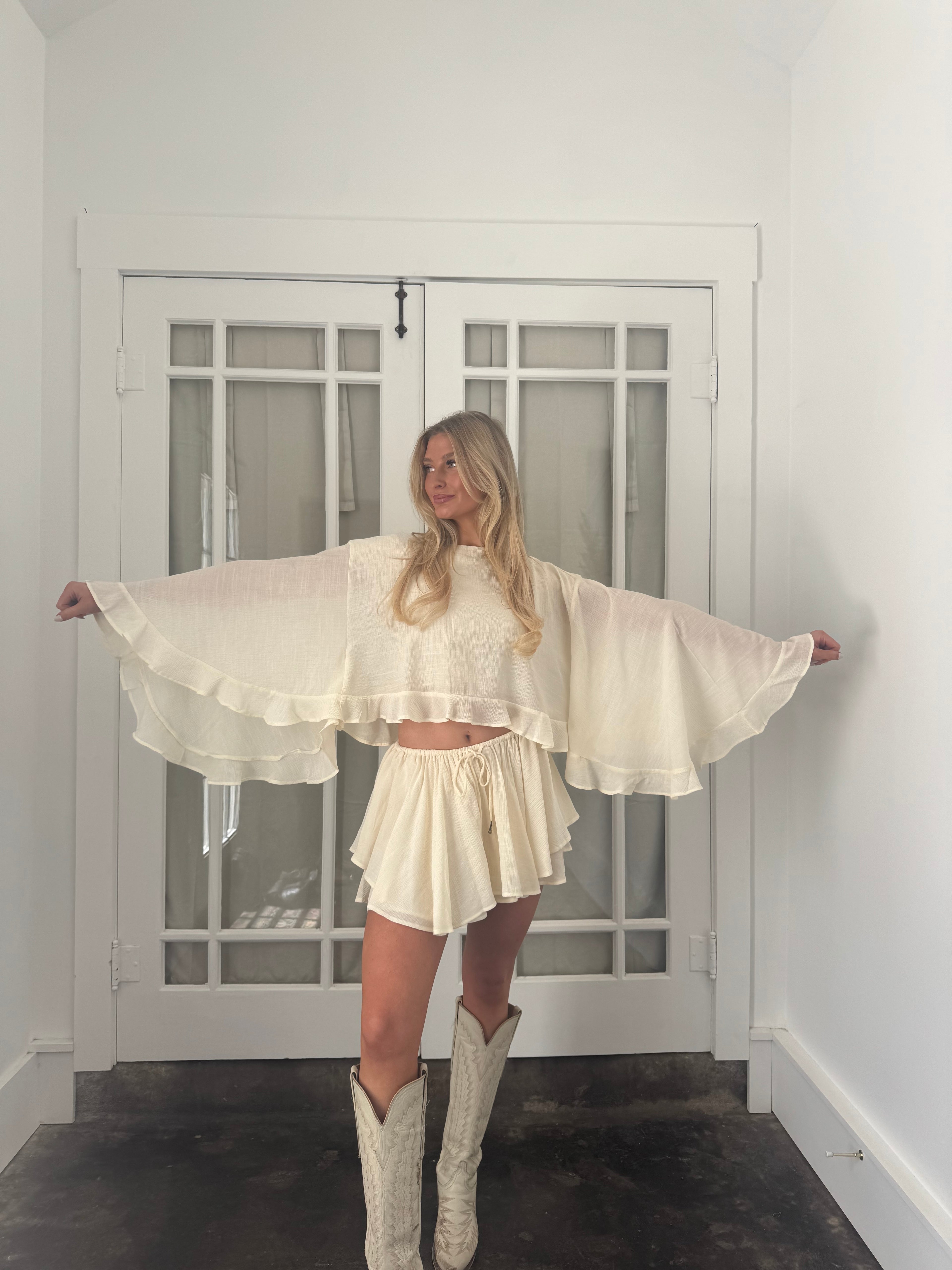 Remi Ruffle Set Ivory